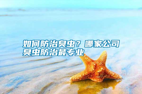如何防治臭蟲？哪家公司臭蟲防治最專業
