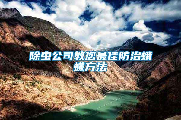 除蟲(chóng)公司教您最佳防治蛾蠓方法