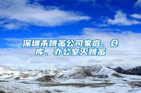 深圳殺跳蚤公司家庭、倉庫、辦公室滅跳蚤