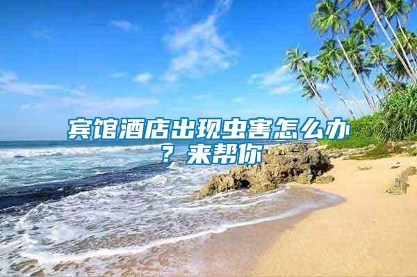 賓館酒店出現蟲害怎么辦？來幫你