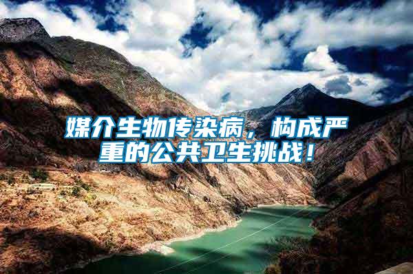 媒介生物傳染病，構成嚴重的公共衛(wèi)生挑戰(zhàn)！