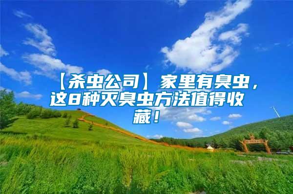 【殺蟲公司】家里有臭蟲，這8種滅臭蟲方法值得收藏！