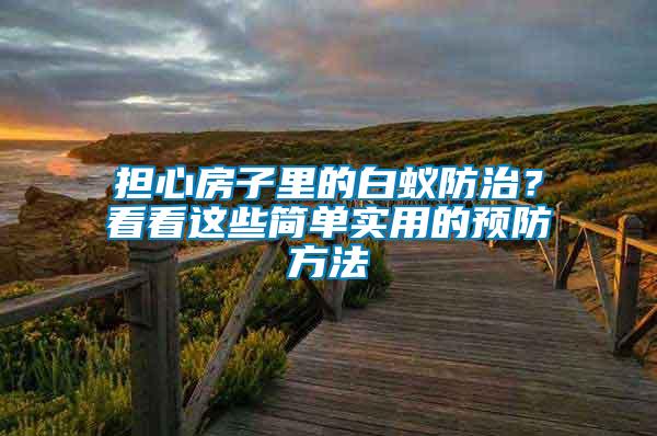擔心房子里的白蟻防治？看看這些簡單實用的預防方法