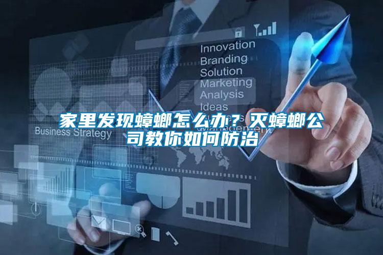 家里發(fā)現(xiàn)蟑螂怎么辦？滅蟑螂公司教你如何防治