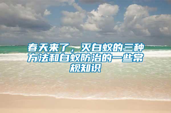 春天來了，滅白蟻的三種方法和白蟻防治的一些常規(guī)知識