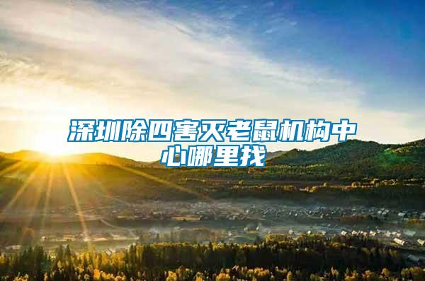 深圳除四害滅老鼠機構(gòu)中心哪里找