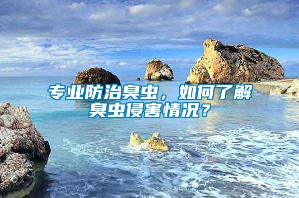 專業(yè)防治臭蟲，如何了解臭蟲侵害情況？