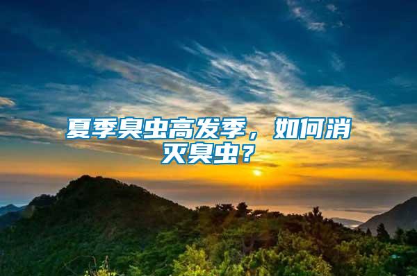 夏季臭蟲高發季，如何消滅臭蟲？