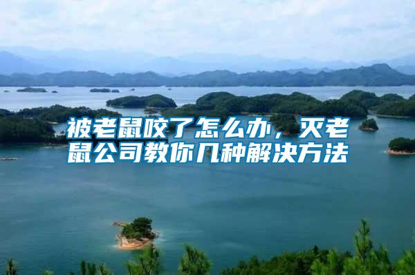 被老鼠咬了怎么辦，滅老鼠公司教你幾種解決方法