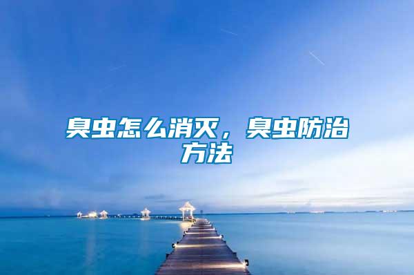 臭蟲怎么消滅，臭蟲防治方法