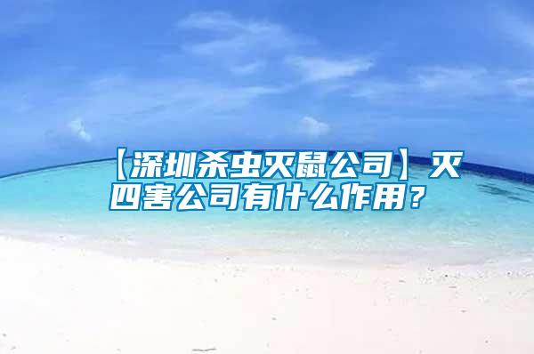 【深圳殺蟲(chóng)滅鼠公司】滅四害公司有什么作用？