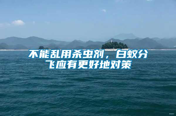 不能亂用殺蟲劑，白蟻分飛應有更好地對策