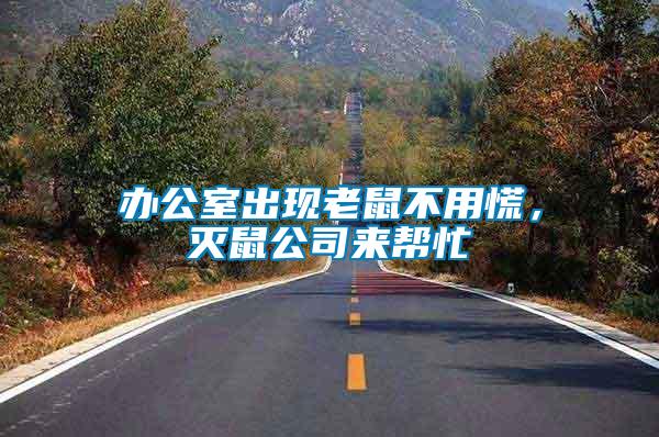 辦公室出現(xiàn)老鼠不用慌，滅鼠公司來幫忙