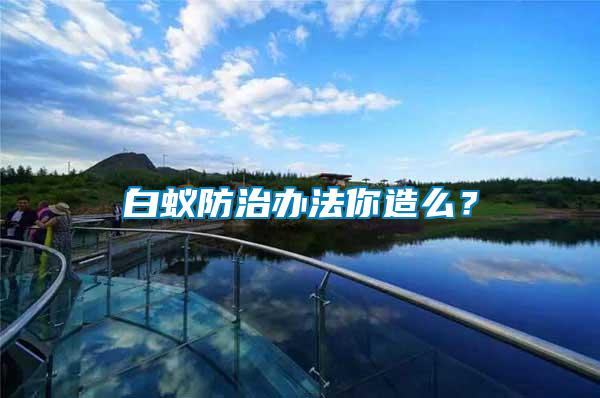 白蟻防治辦法你造么？