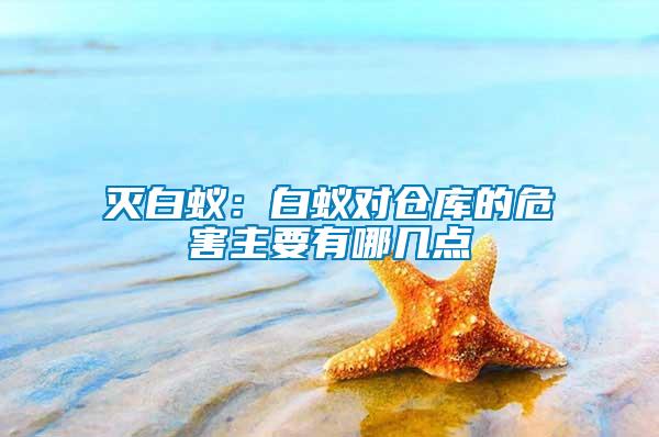 滅白蟻：白蟻對(duì)倉庫的危害主要有哪幾點(diǎn)