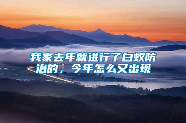 我家去年就進(jìn)行了白蟻防治的，今年怎么又出現(xiàn)