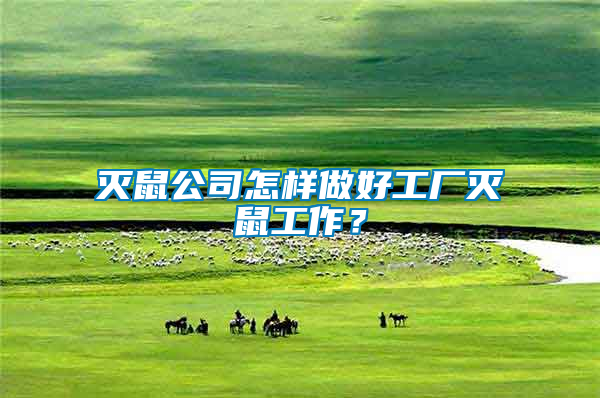 滅鼠公司怎樣做好工廠滅鼠工作？