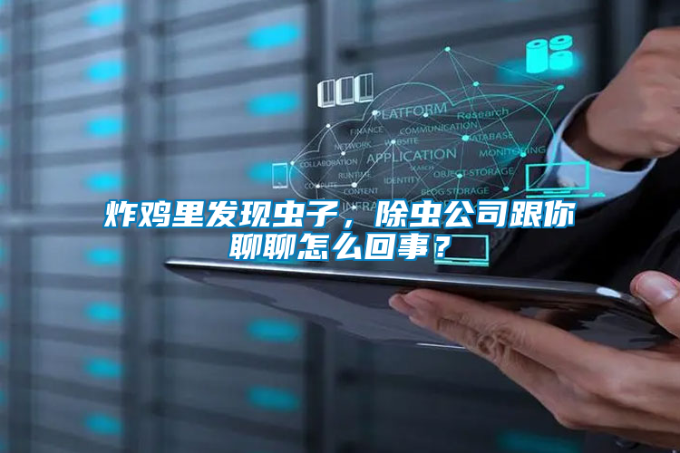 炸雞里發現蟲子，除蟲公司跟你聊聊怎么回事？