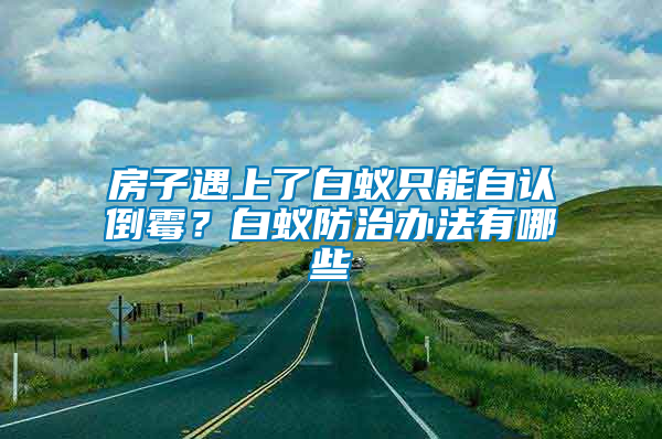 房子遇上了白蟻只能自認(rèn)倒霉？白蟻防治辦法有哪些