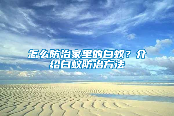 怎么防治家里的白蟻？介紹白蟻防治方法