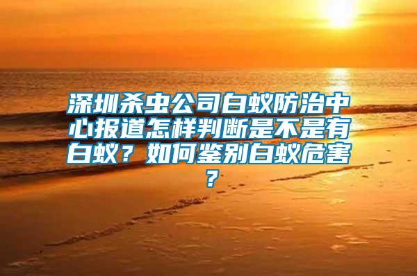 深圳殺蟲公司白蟻防治中心報(bào)道怎樣判斷是不是有白蟻？如何鑒別白蟻危害？