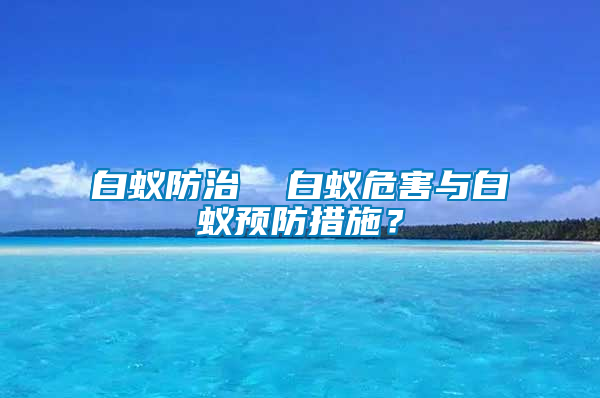 白蟻防治  白蟻危害與白蟻預防措施？