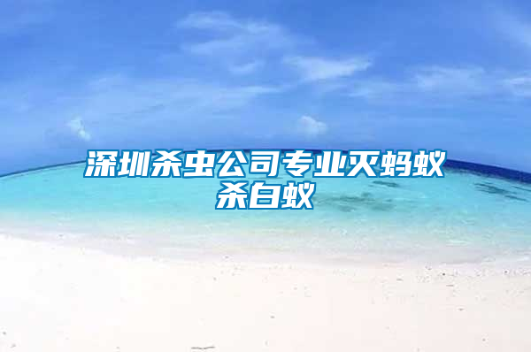 深圳殺蟲公司專業滅螞蟻殺白蟻